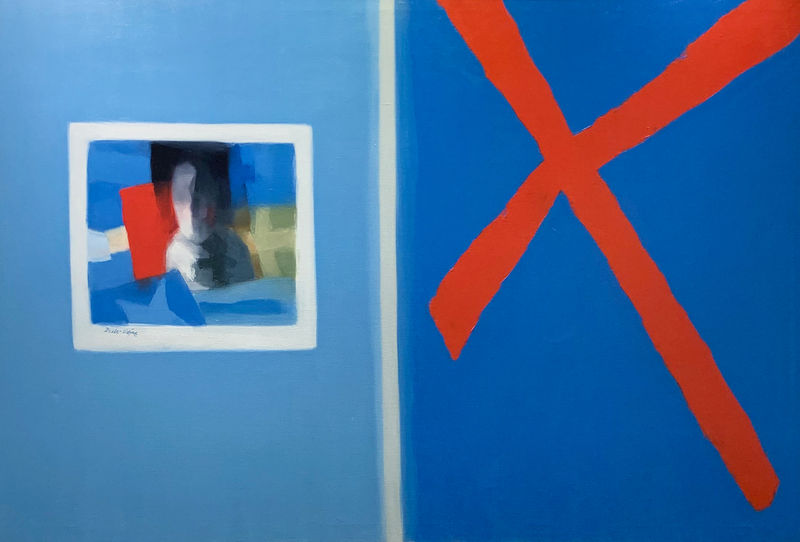 Ralph Della-Volpe Portrait of a Flagmaker, 1965 Oil on canvas, 40 x 60 inches