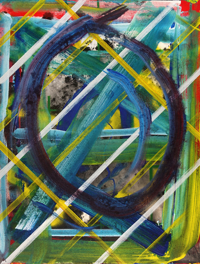 Ed Moses Whirl, 2017 Acrylic on canvas, 24 x 18 inches