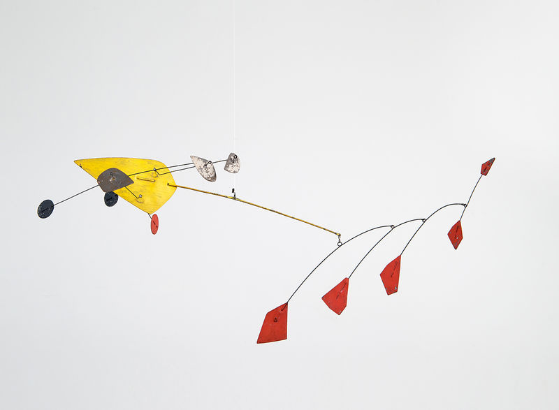 Alexander Calder Mobile, circa 1944 Painted sheet metal and wire, 32 (H) x 20 (W) x 10 (D) inches