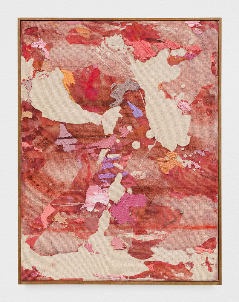 Yorgos Stamkopoulos Untitled, 2021 Oil on unprimed canvas, 15 3/4 x 11 3/4 inches (40 x 30 cm)