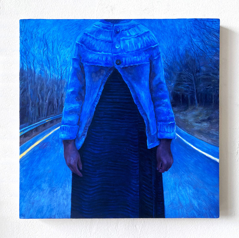 Cassidy Argo I Will Not Harm You, 2024 Oil on panel, 13 x 13 in. (33 x 33 cm)