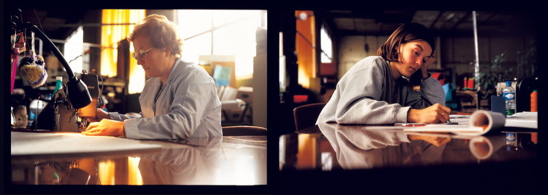 Allan Sekula Seamstress and Apprentice, SNCF Workshop from 'TITANIC's wake', 1998/2000