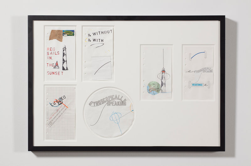 Lawrence Weiner RED SAILS IN THE SUNSET, 2010