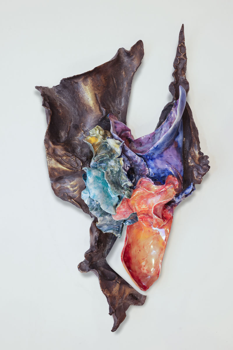 Edi Rama Untitled, 2024 Ceramic and bronze 21 1/4 x 13 3/4 x 4 1/2 in. (54 x 35 x...