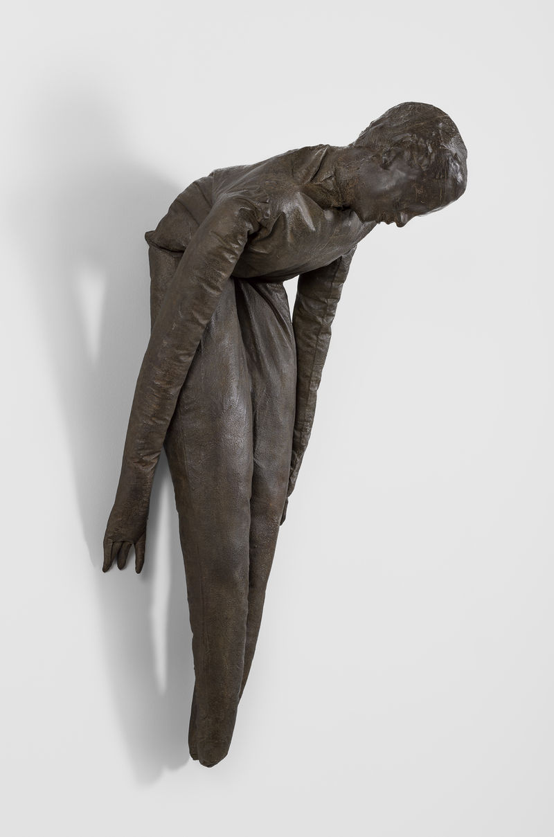 Juan Muñoz Untitled (Single Hanging Figure) , 1995 Bronze 45 x 17 x 21 in. (114.3 x 43.2 x 53.3...