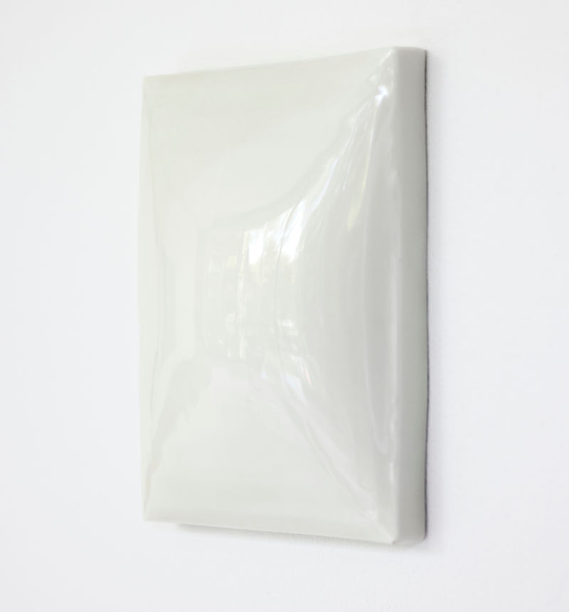 Edith Dekyndt Wedges of Ice, 2025 Porcelain cast with transparent glaze 8 1/4 x 6 1/8 x 2 in. (21...