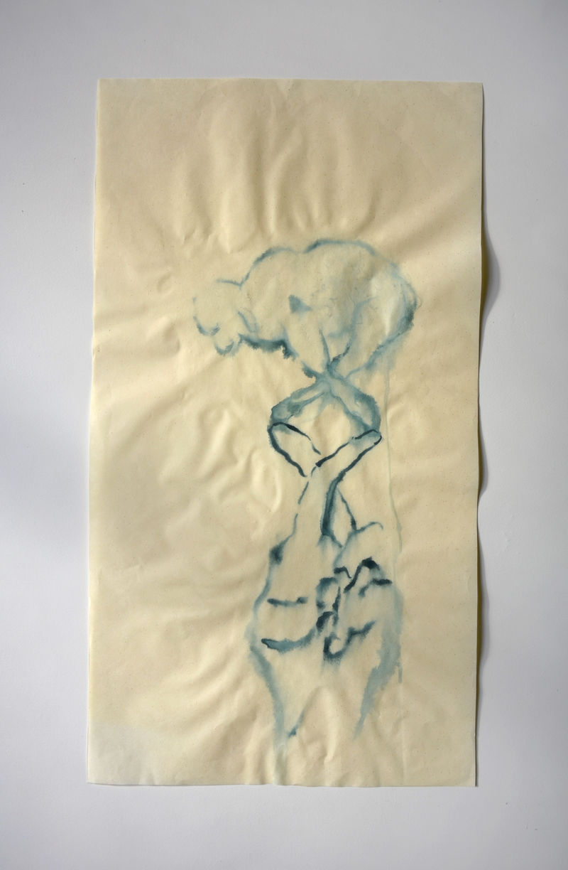 Annette Messager L’agneau mystique, 2023 Acrylic on paper 30 3/4 x 16 3/4 in. (78 x 42.5 cm)