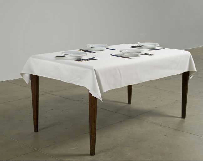 Lothar Baumgarten The Origin of Table Manners (Vom Ursprung der Tischsitten), 1971
