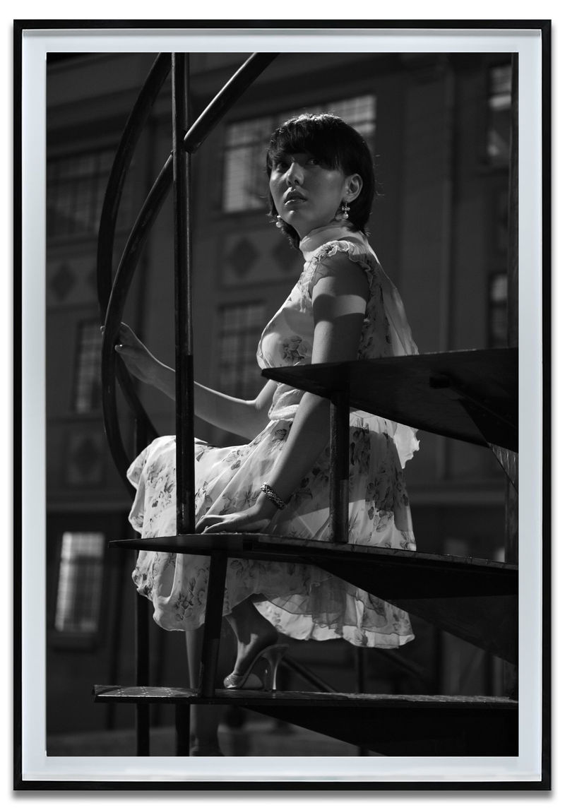 Yang Fudong The Fifth Night, 2010 Black and white inkjet print 70 13/16 x 47 3/16 in. (180 x 120...