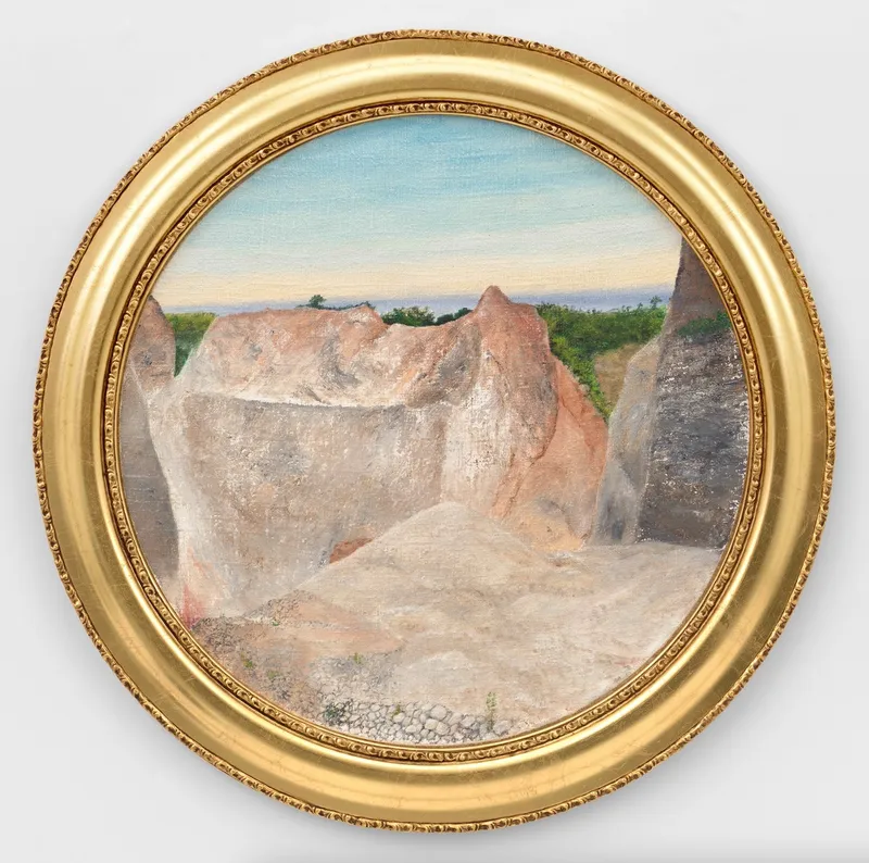 Barkley L. Hendricks Untitled (Tondo), 2012 Oil on canvas Diameter: 22 1/2 in. (57.1 cm) Frame diameter: 28 1/4 in....