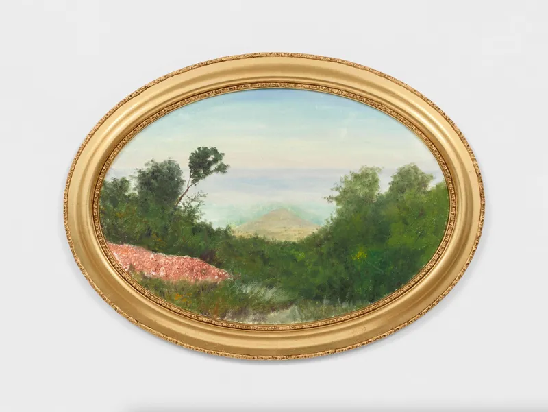 Barkley L. Hendricks Cows and Cabbage View, 2012 Oil on canvas Canvas: 18 1/4 x 27 in. (46.4 x 68.6...