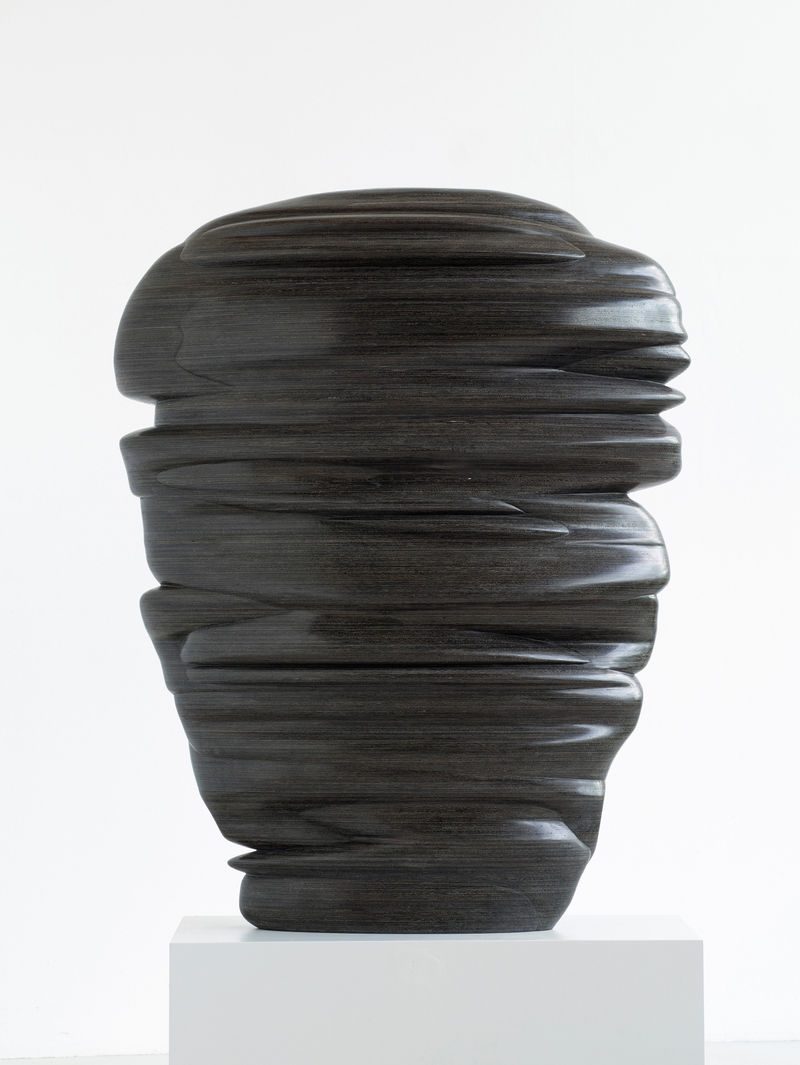 Tony Cragg Masks, 2023 Bog oak wood 63 x 20 7/8 x 48 7/8 in. (160 x 53 x 124...