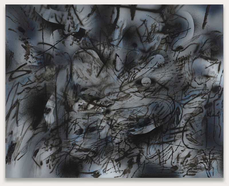 Julie Mehretu Among the Multitude X, 2021-2022 Ink and acrylic on canvas 48 x 60 x 2 in. (121.9 x...