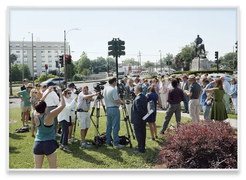An-My Lê Fragment IV: The Monumental Task Committee press conference and demonstration by descendants of General P.G.T. Beauregard, New Orleans,...