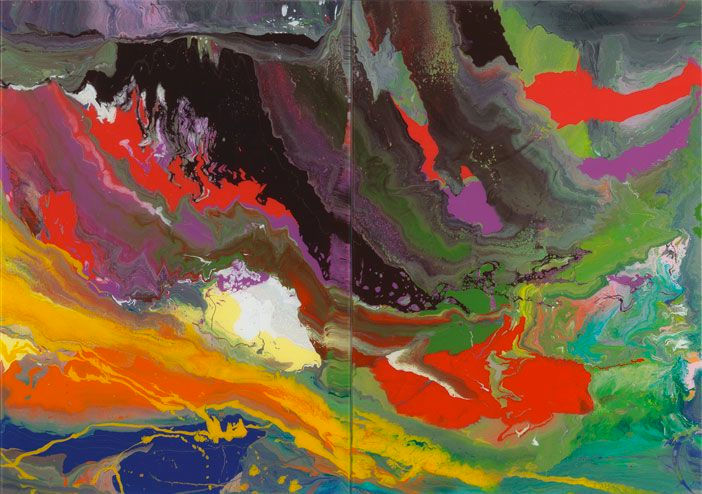 Gerhard Richter 933-1 Flow, 2013