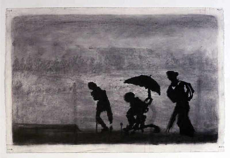 William Kentridge Three figures, 2003
