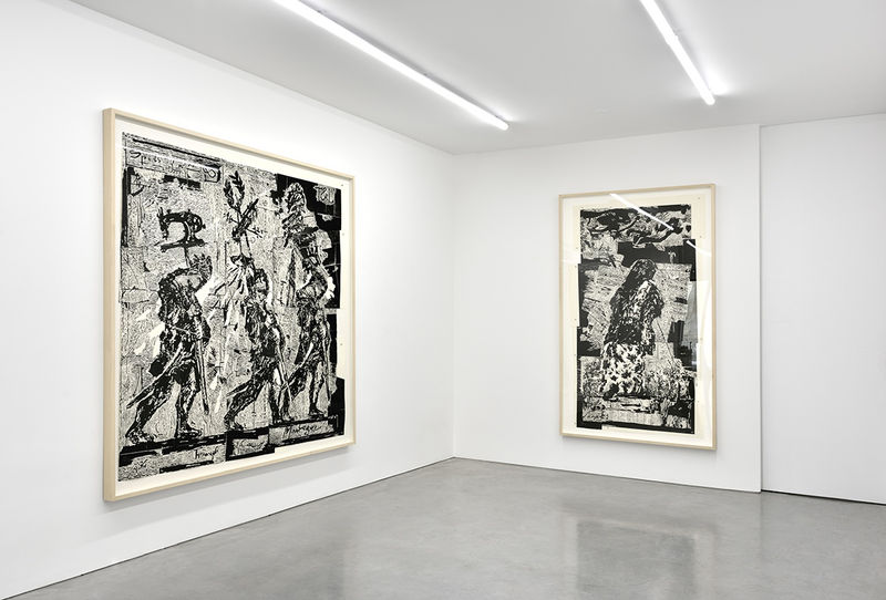 An exhibition installation view from: William Kentridge, O Sentimental Machine
