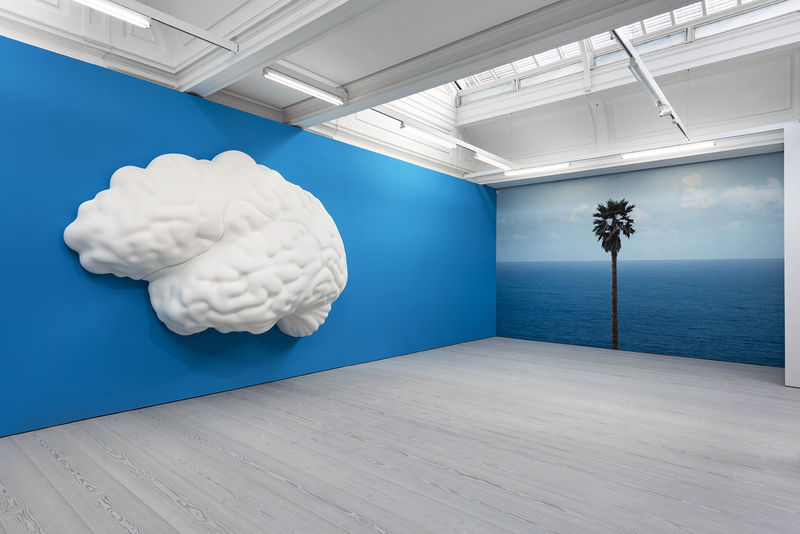 An exhibition installation view from: John Baldessari, Brain/Cloud (Two Views)