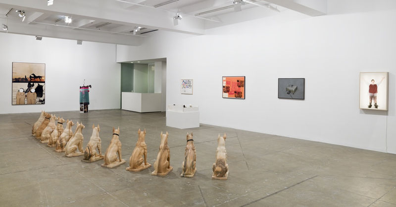 An exhibition installation view from: Deep Comedy