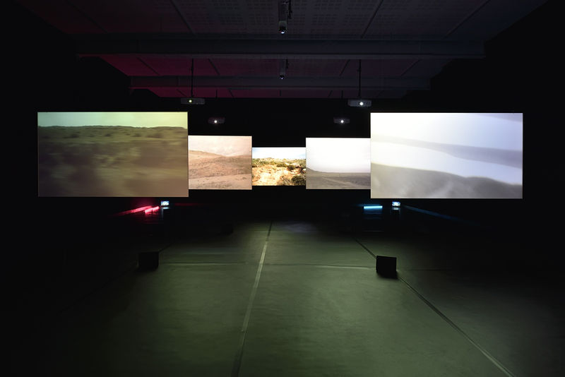 An exhibition installation view from: Chantal Akerman, NOW