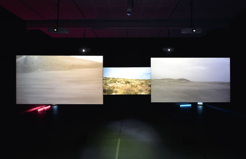 An exhibition installation view from: Chantal Akerman, NOW
