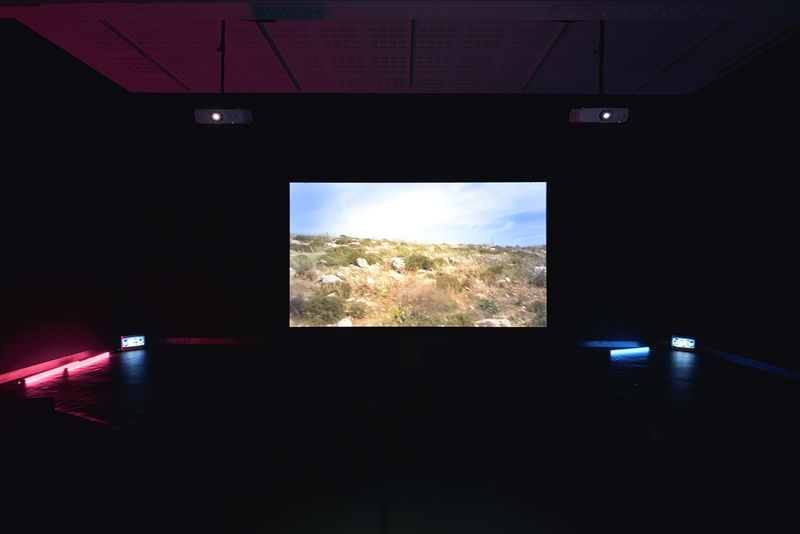 An exhibition installation view from: Chantal Akerman, NOW