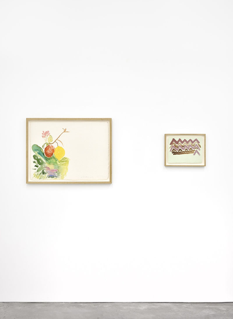 An exhibition installation view from: Simone Fattal, Watercolours