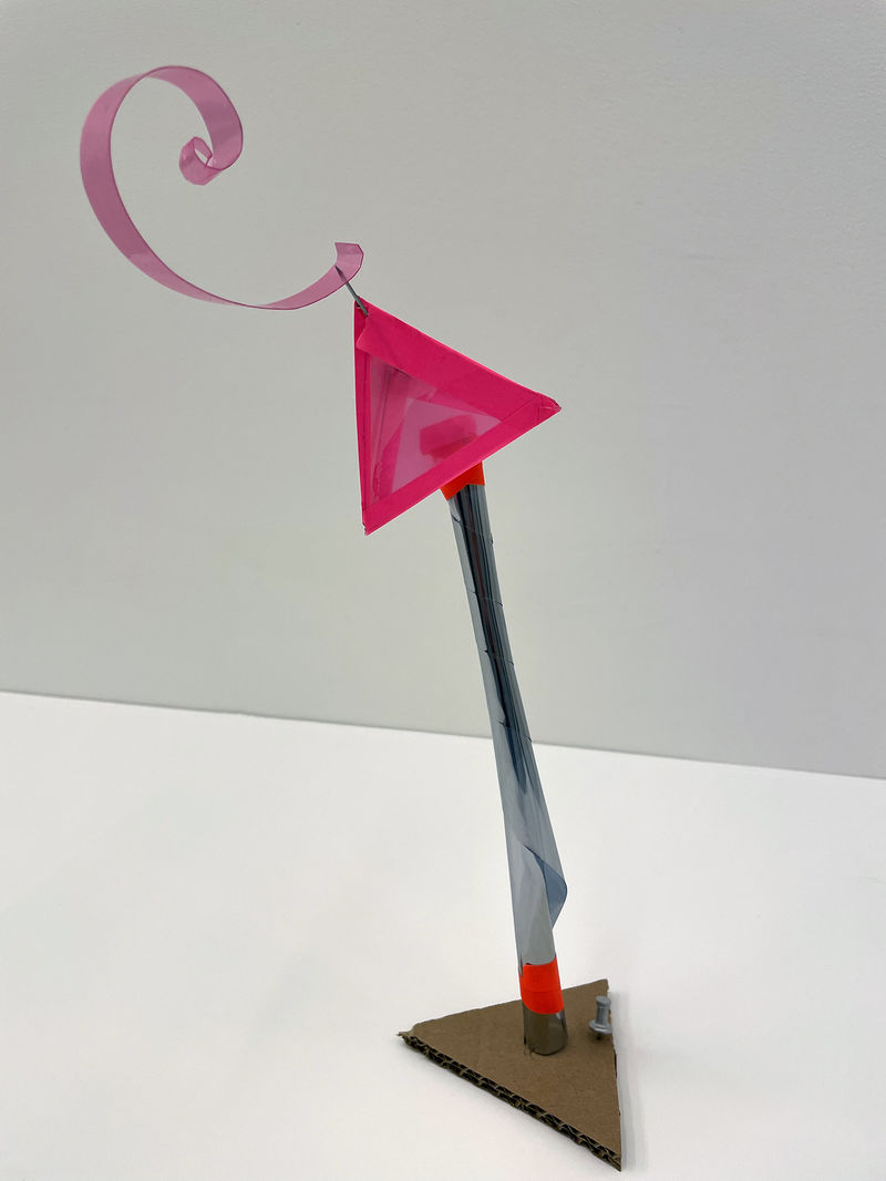 Maquette made by an art Handler as part of an orchid Foundation event at Marian Goodman gallery