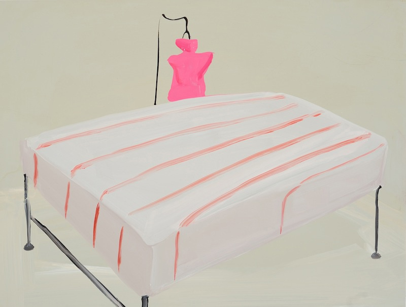 Tala Madani The Table2008 oil on wood 30 x 40 cm