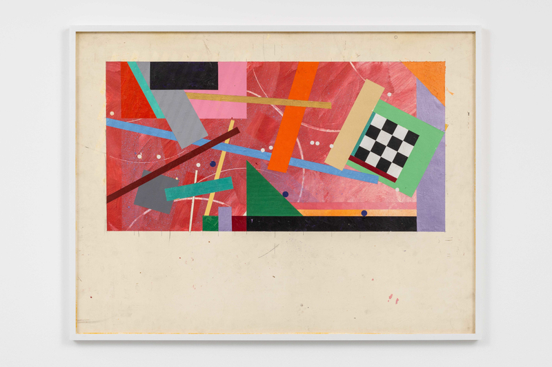 Robert Reed Pre San Romano Study, Untitled1978-80 Acrylic on paper Image size: 53.3 x 105.4 cm 21 x 41 1/2...
