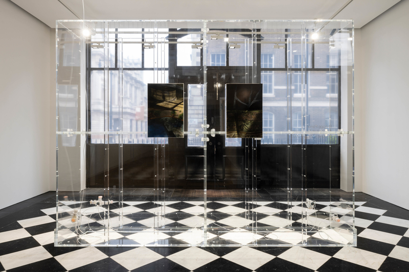 Philippe Parreno 100 Questions, 50 Lies (A Recital of True Events) & Wall For The Bride2018-2023 Paintings: Oil on paper...