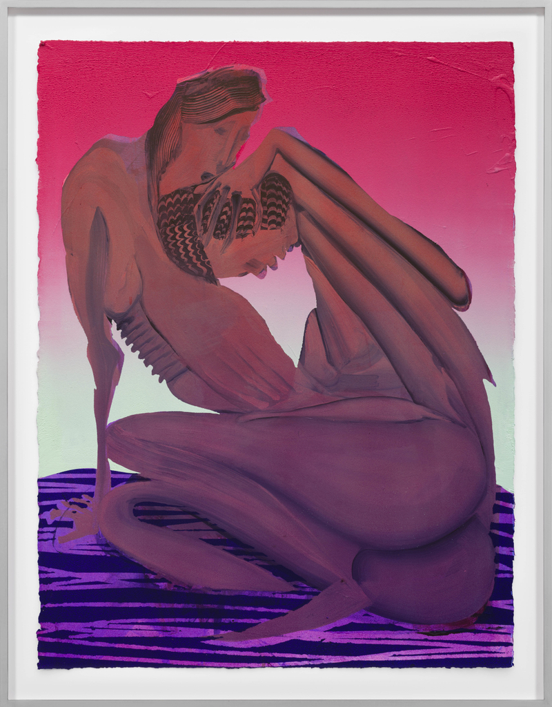 Christina Quarles ...And We'll Never Be Here Again2023 Acrylic on paper Unframed: 76.2 x 55.9 cm 30 x 22 in...