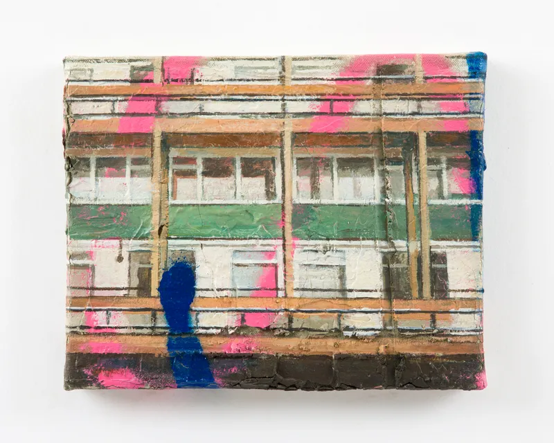 David Hepher Flats with Graffiti, 2024