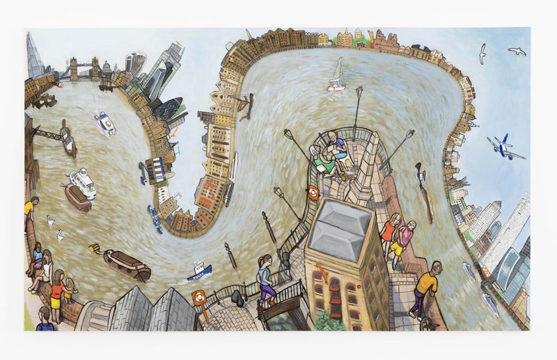 Jiro Osuga The River, 7. Tower Bridge to Canary Wharf, 2019