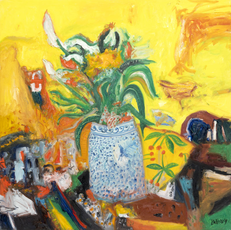 John Bellany Flowers With Mexican Vase, 1998