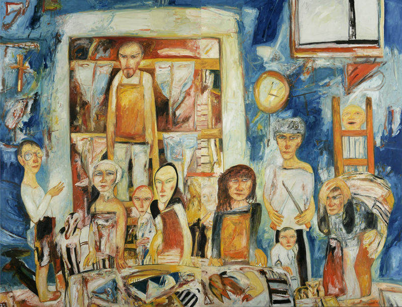 John Bellany Finnan Smokers, 1992
