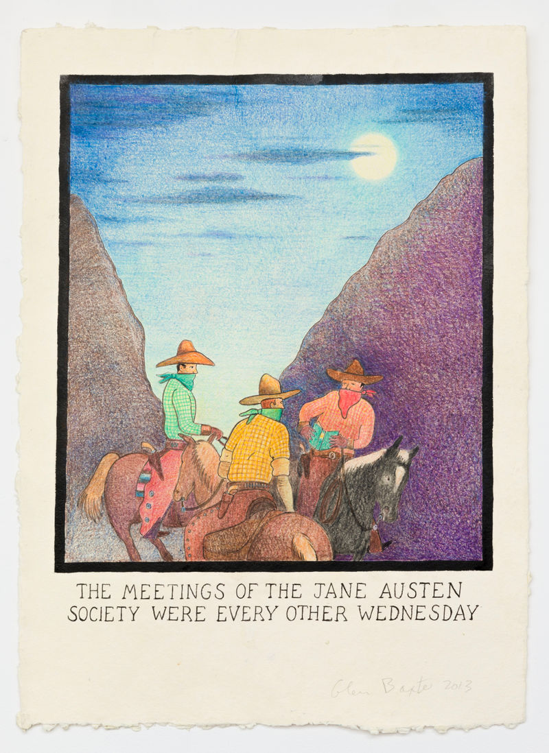 Glen Baxter The Meetings of the Jane Austen Society Were Every Other Wednesday, 2013