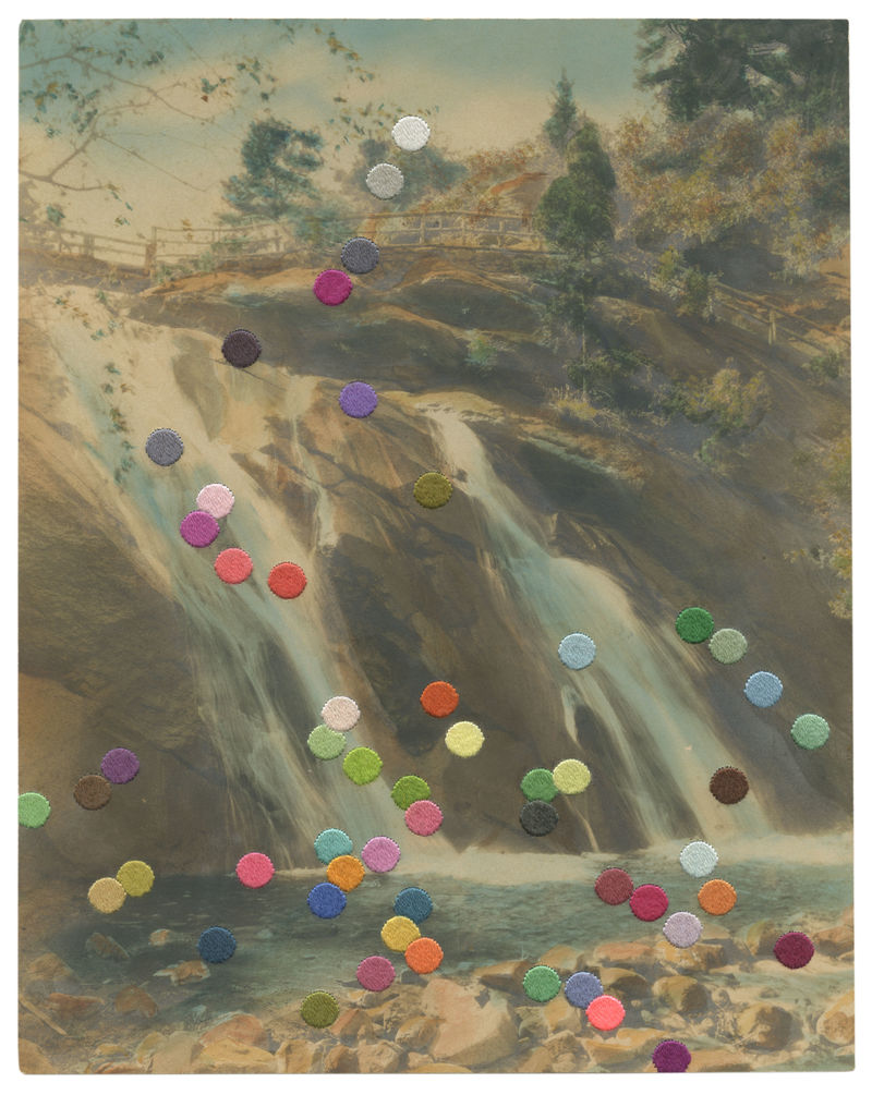 Julie Cockburn Firefly Waterfall, 2022