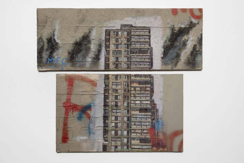 David Hepher Study (Durrington Diptych), 1993