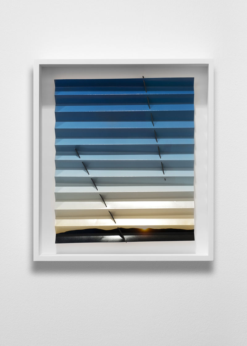 Letha Wilson Nevada Sunrise Sundial (Two Lines Blue), 2015