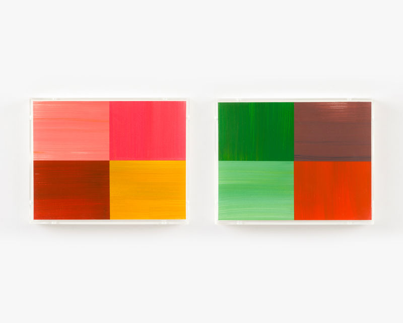 Sophie Smallhorn Brush Painting D (L) + (R), 2024