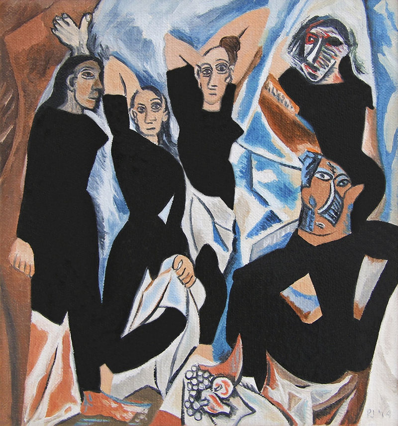 Pamela Joseph Mini Iranian Censored Les Demoiselles by Picasso, 2014