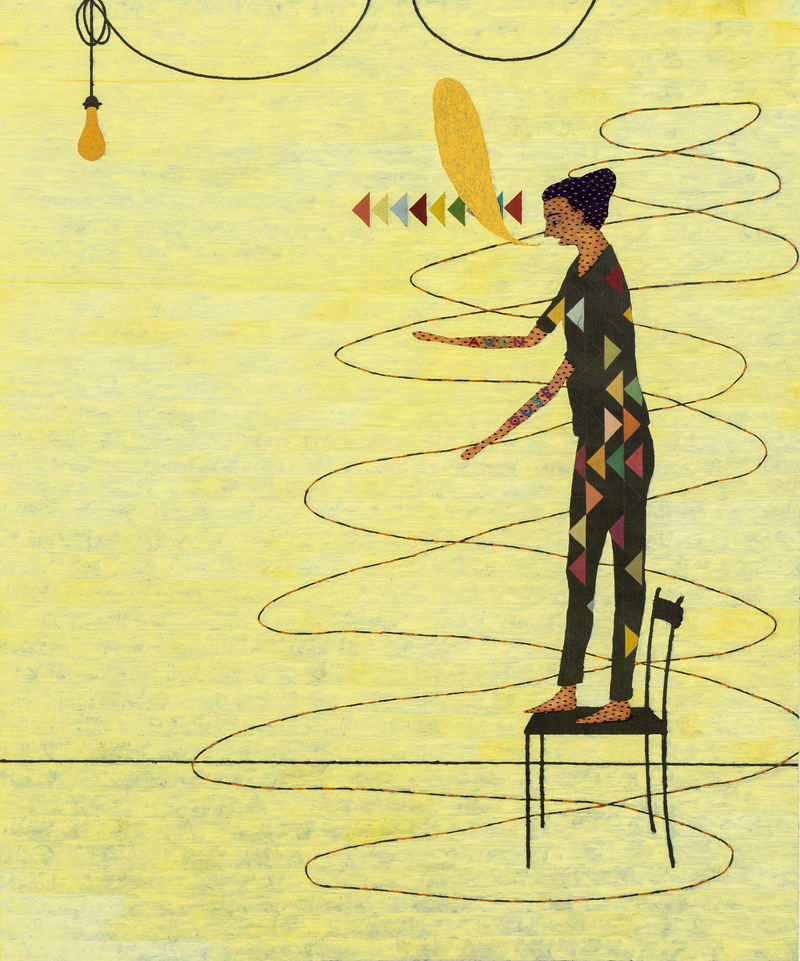 Stephen Chambers, Man Emission (Two Rivers), 2005