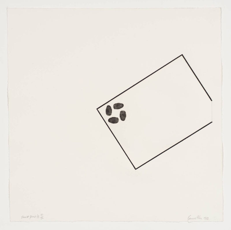 Bernard Cohen Untitled, from White Ink Suite 1-6, 1973