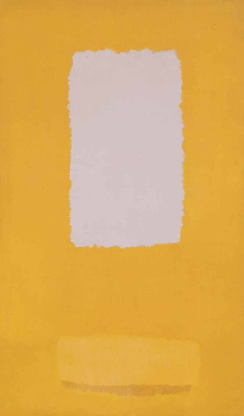 Michael Kidner Grey rectangle on yellow - After Image, c. 1959