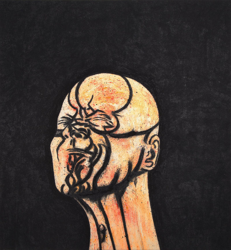 Tony Bevan Self Portrait, 2012