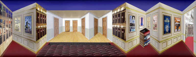 Patrick Hughes Setting the Stage, 2014