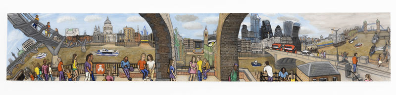 Jiro Osuga The River, 6. Blackfriars Bridge to Tower Bridge, 2019