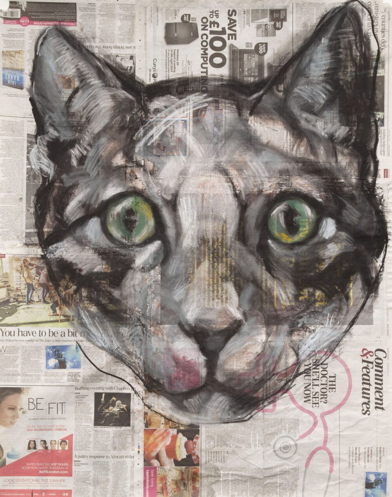 Nicola Hicks Untitled (Cat face) , 2014
