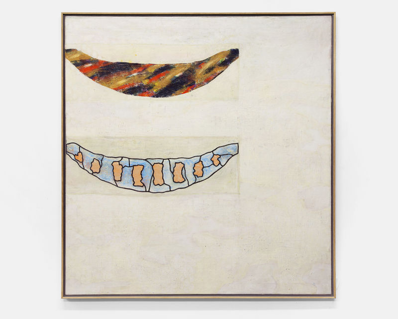 PRUNELLA CLOUGH Swags, 1993 Oil on canvas 111.5 x 116.5 cm | 43 7/8 x 45 7/8 in Enquire